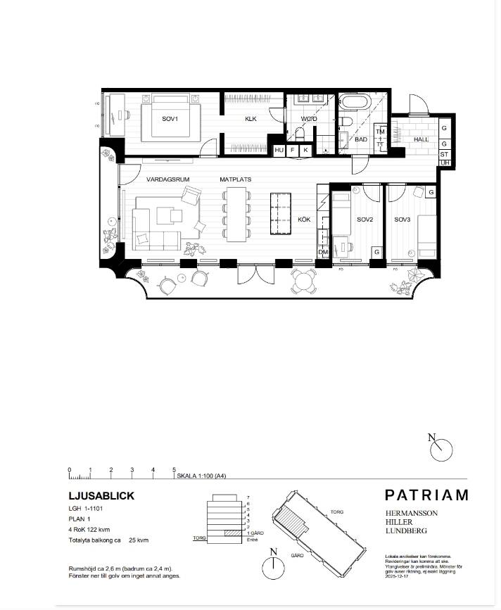 4 rum Lägenhet på Primusgatan 20, Lgh 1-1101 Lilla Essingen Stockholms kommun - bild 17