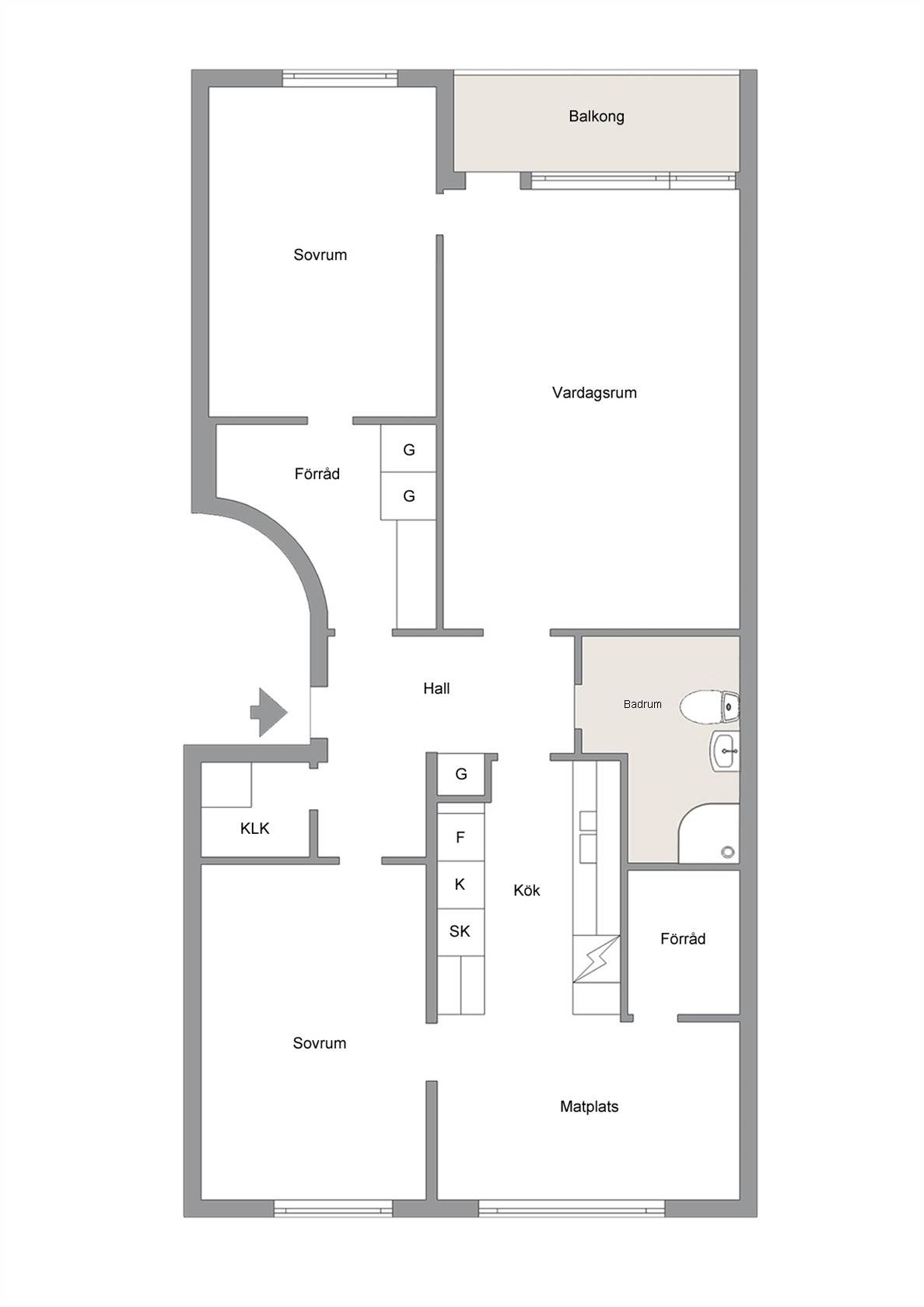 3 rum Lägenhet på Karlskogavägen 15B Liljebäck/irisdal Kristinehamns kommun - bild 16