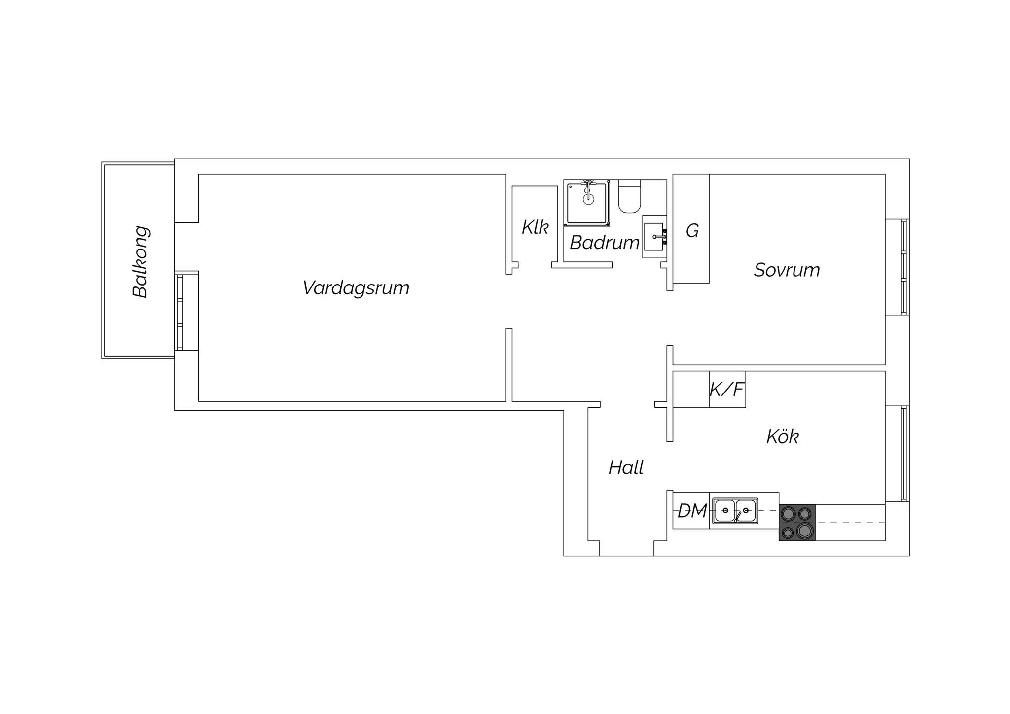 2 rum Lägenhet på Bryggargatan 9C Centralt Sandvikens kommun - bild 15