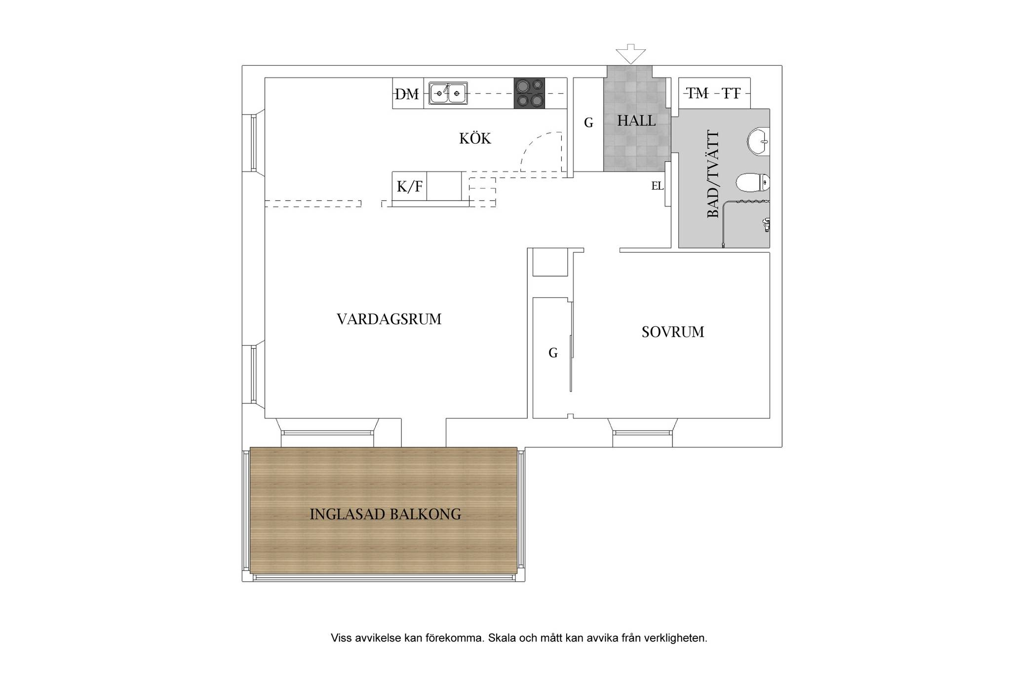 2 rum Lägenhet på Betesstigen 13 Söndrum/Albinsro Halmstads kommun - bild 4
