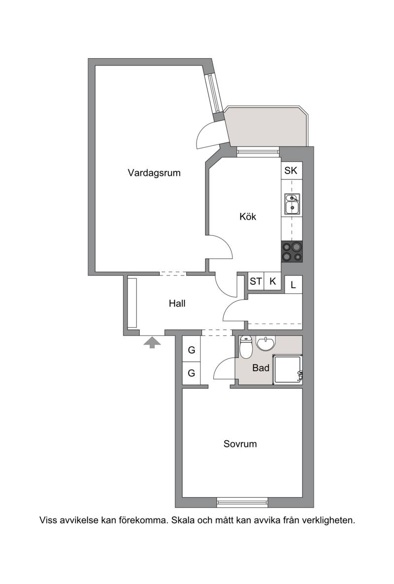 2 rum Lägenhet på Hudiksvägen 1 C Hudiksvall Hudiksvalls kommun - bild 26