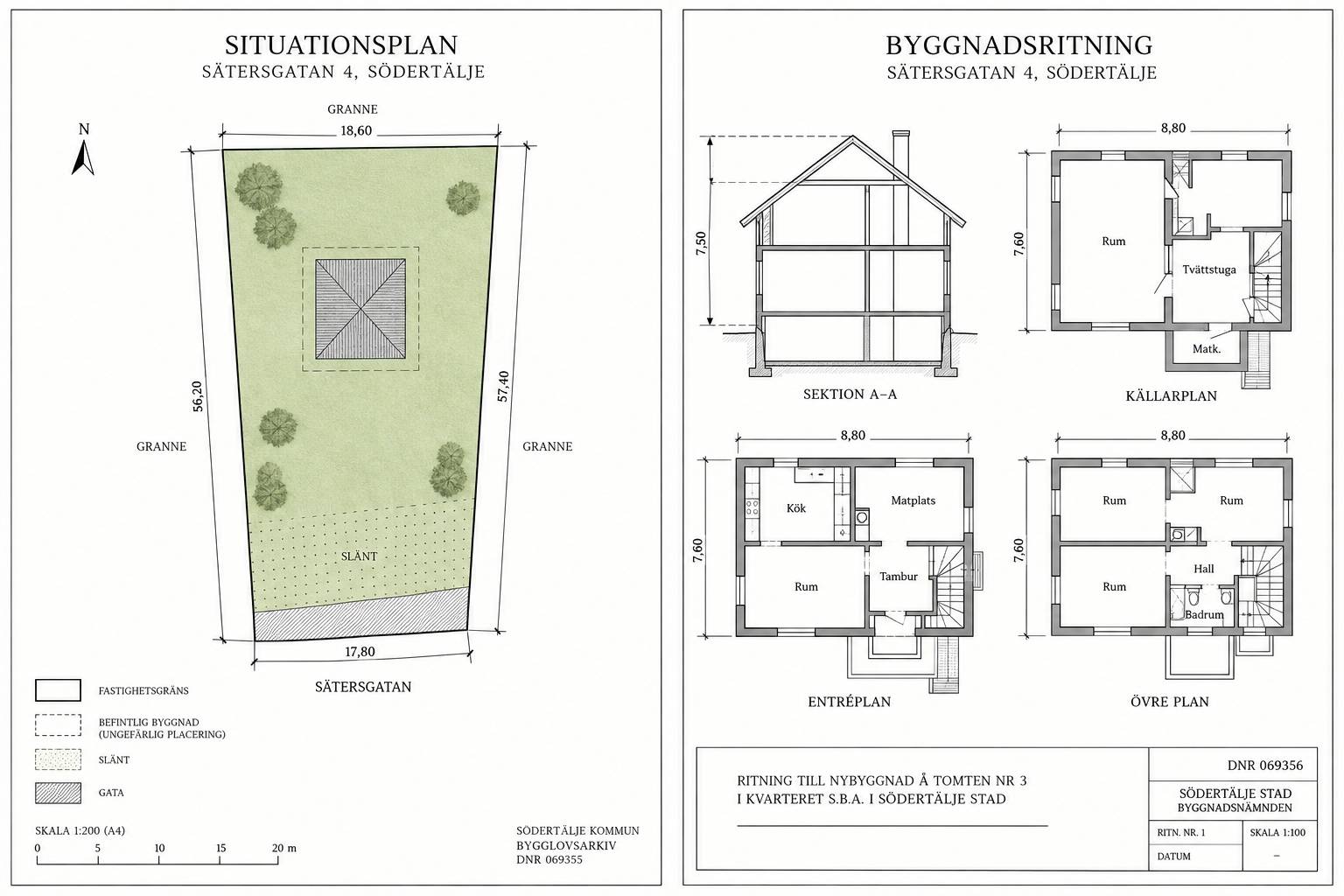 tomt på Sätersgatan 4 Södertälje centrum, Södertälje kommun - bild 2