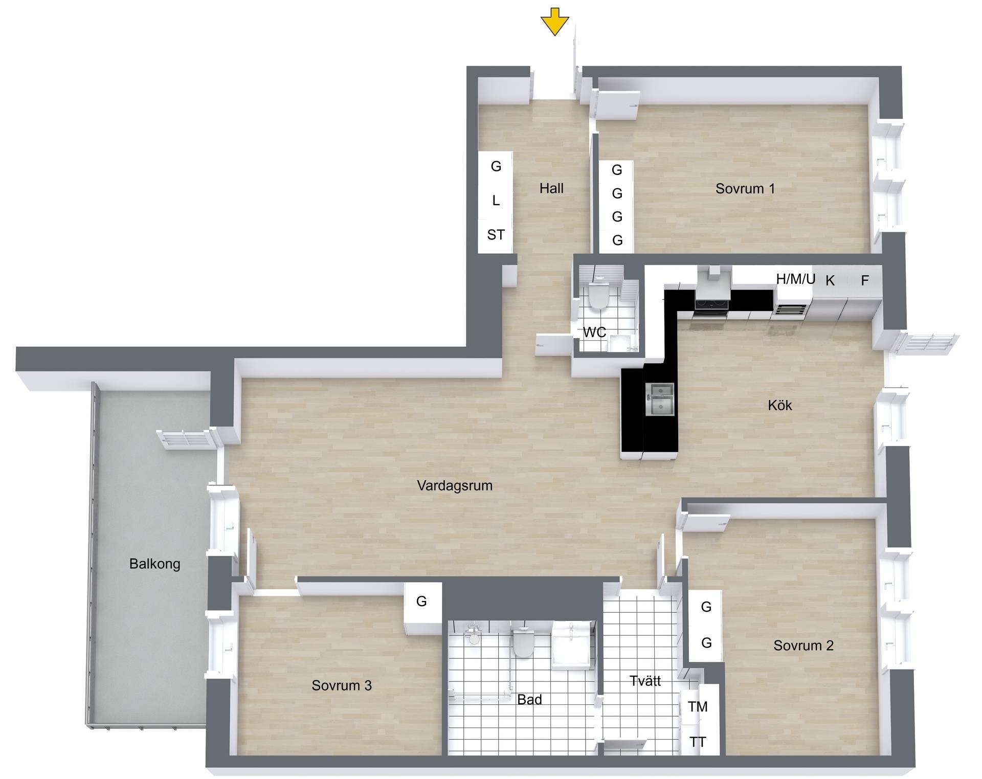 4 rum Lägenhet på Fyrislundsgatan 37A Årsta Uppsala kommun - bild 29