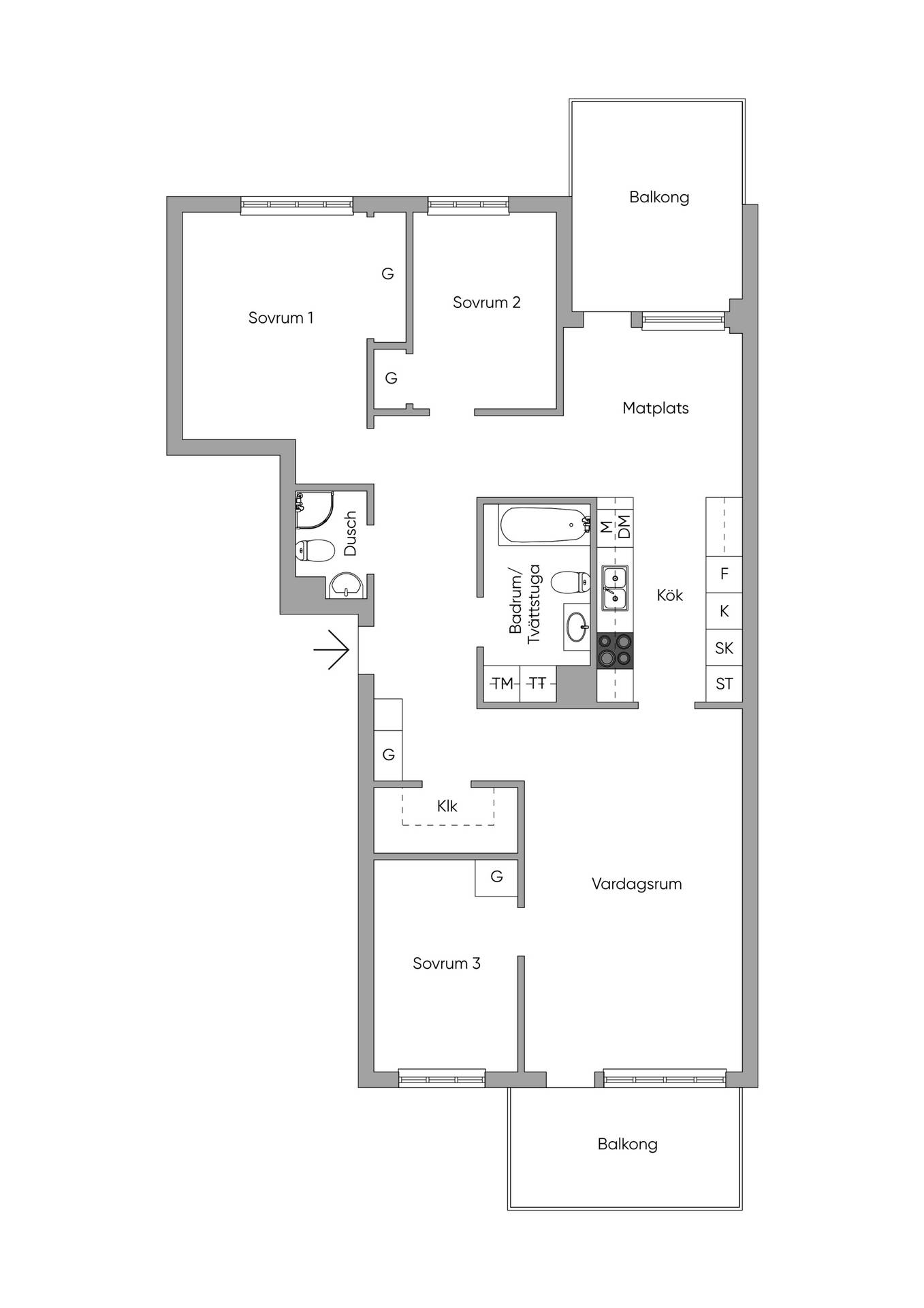 4 rum Lägenhet på Fridensborgsvägen 54, plan 3 Solna Solna kommun - bild 31