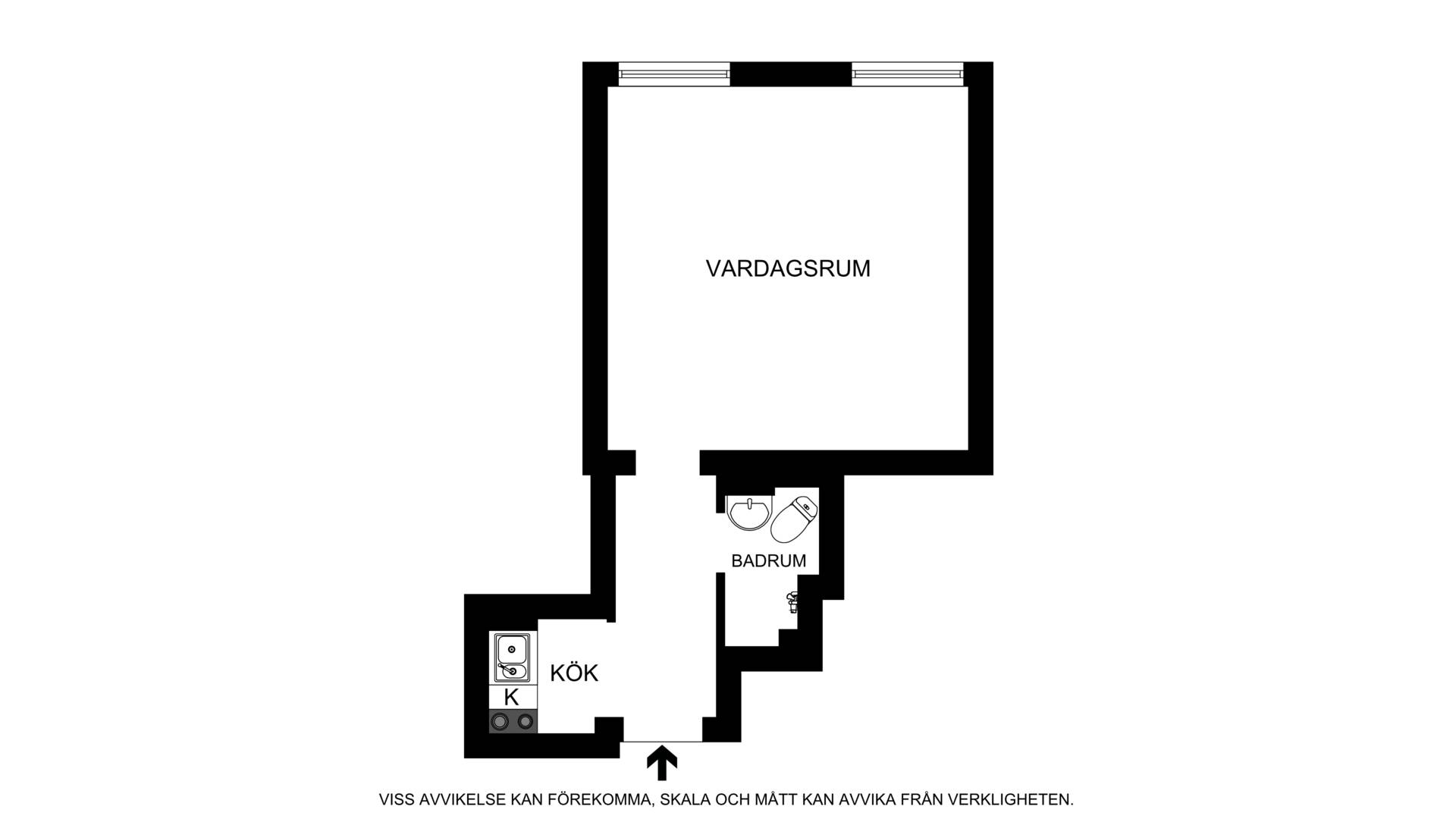 1 rum Lägenhet på Norrbackagatan 25C, 1tr mot gård Vasastan Stockholms kommun - bild 16