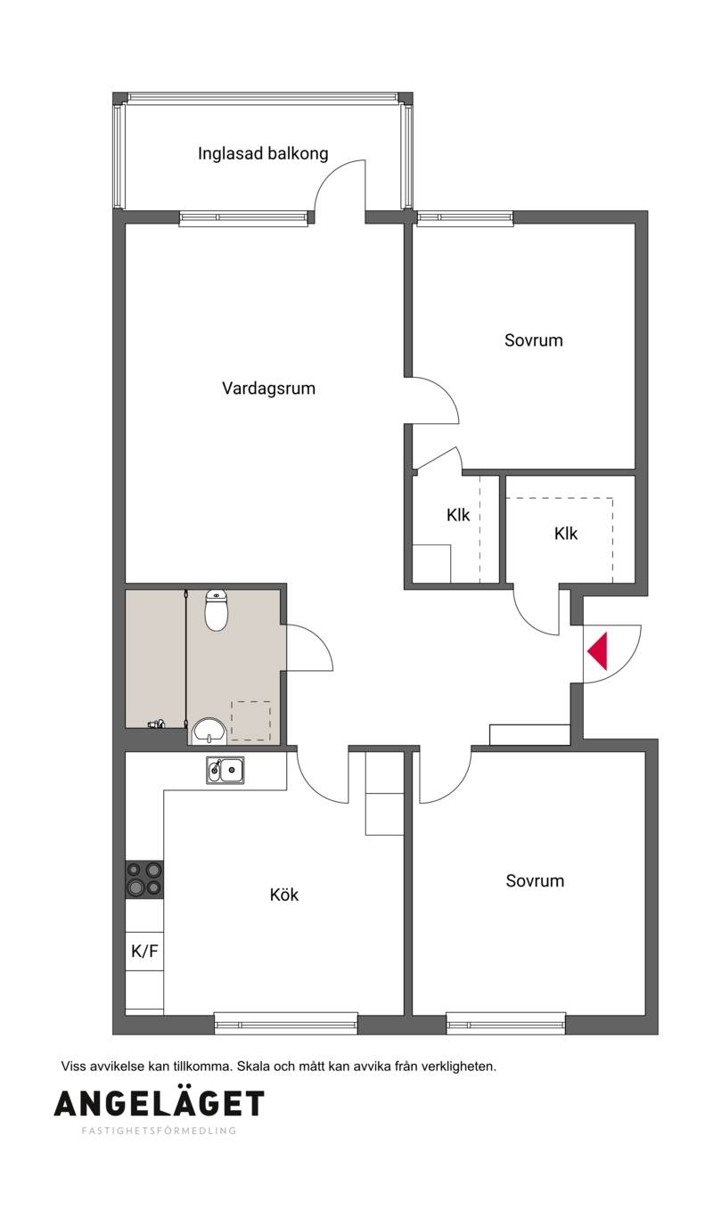 3 rum Lägenhet på Kommendörsgatan 2B Nedre Stadsdelen / Centrum Bodens kommun - bild 16