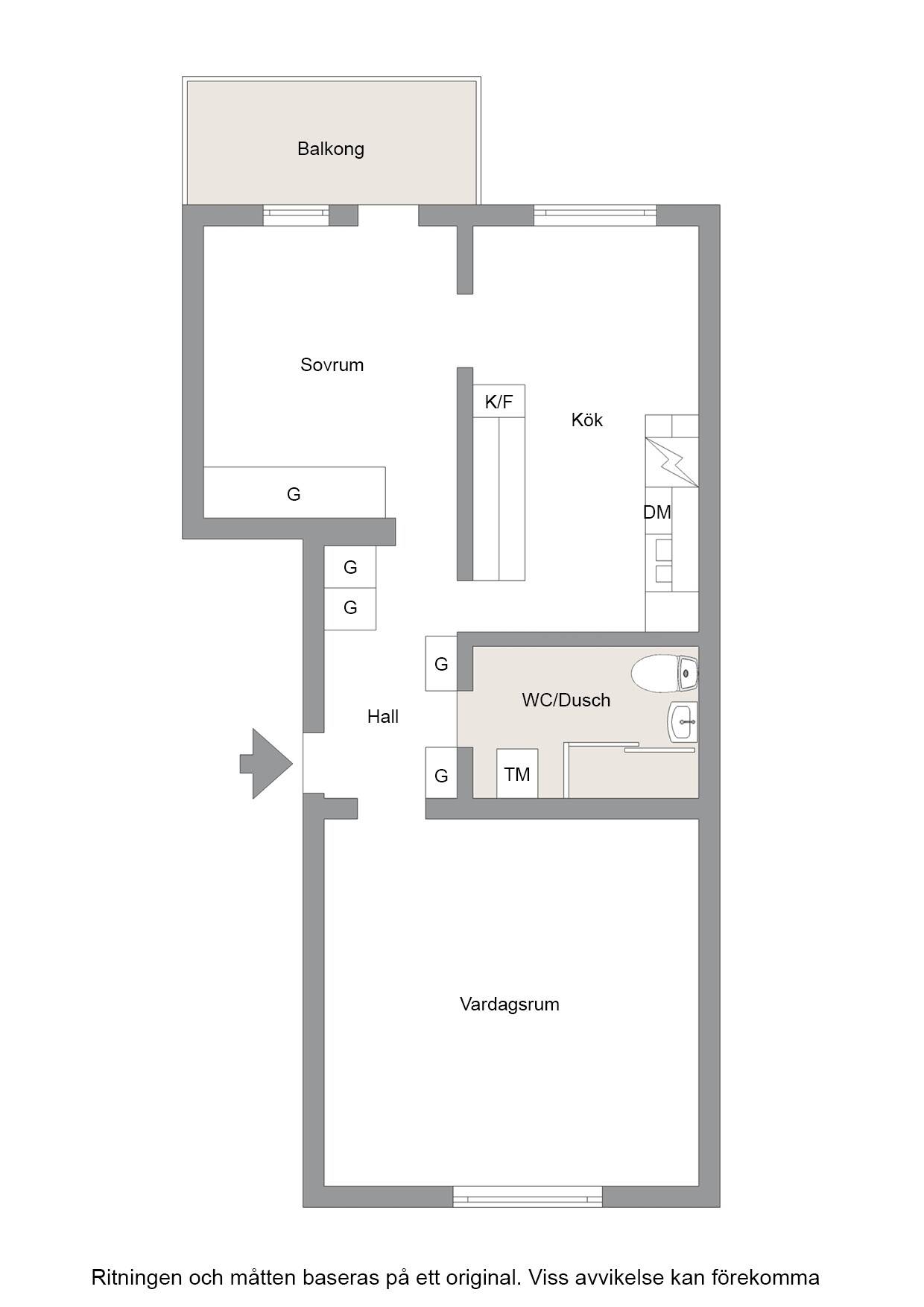 2 rum Lägenhet på Rådmansgatan 12 D Norrmalm Skövde kommun - bild 16