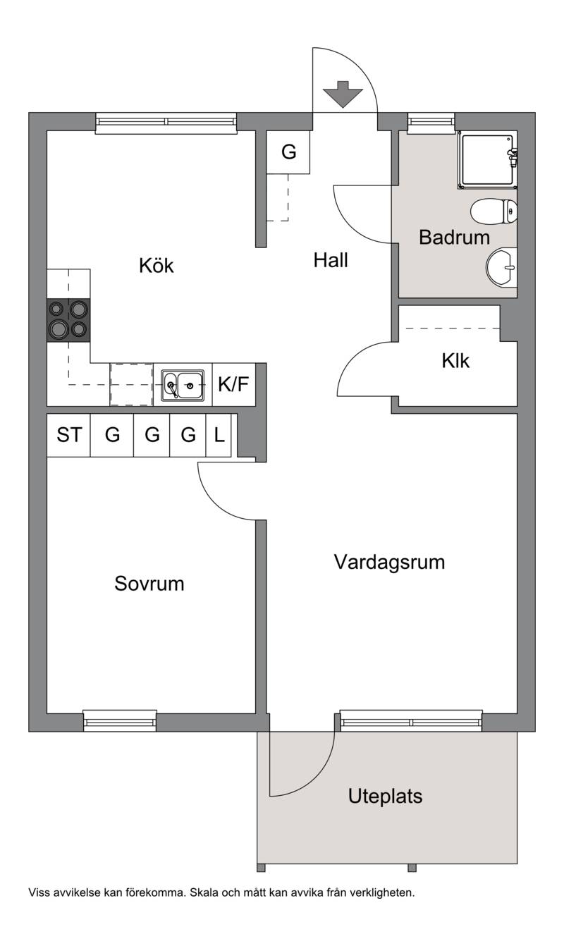 2 rum Lägenhet på Balders Båge 12 B Norrtälje Norrtälje kommun - bild 16