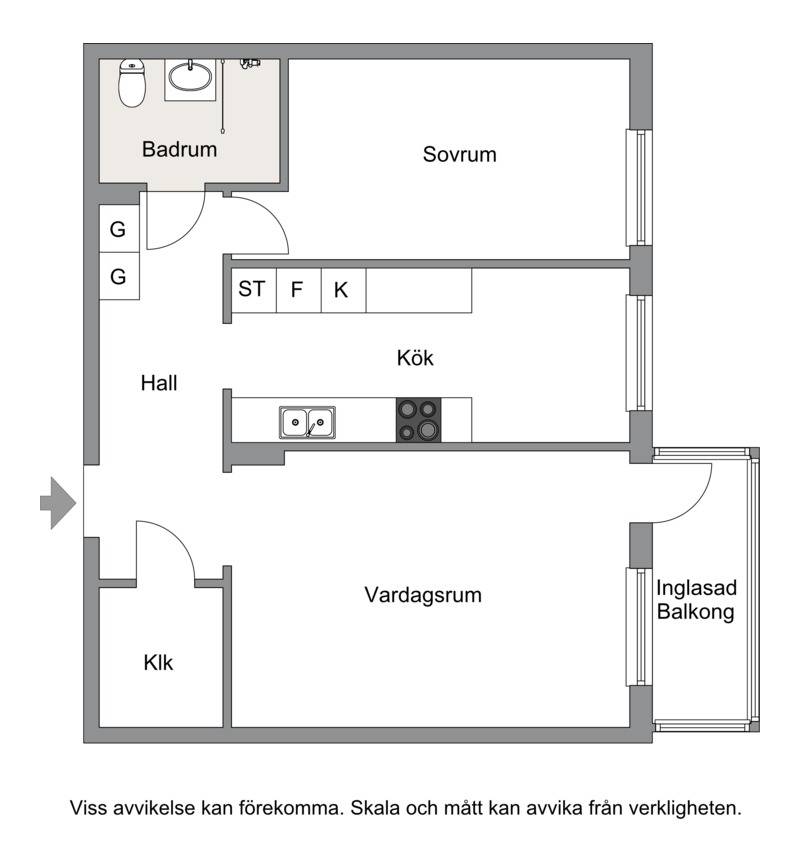 2 rum Lägenhet på Kyrkgatan 16 Centrala Boden Bodens kommun - bild 29