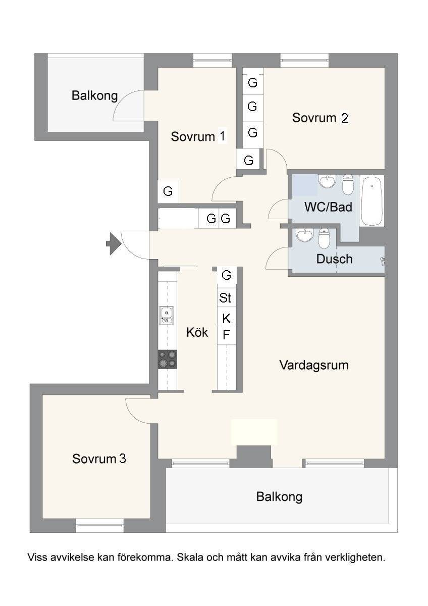 4 rum Lägenhet på Tredje Tvärgatan 24 B Brynäs Gävle kommun - bild 26