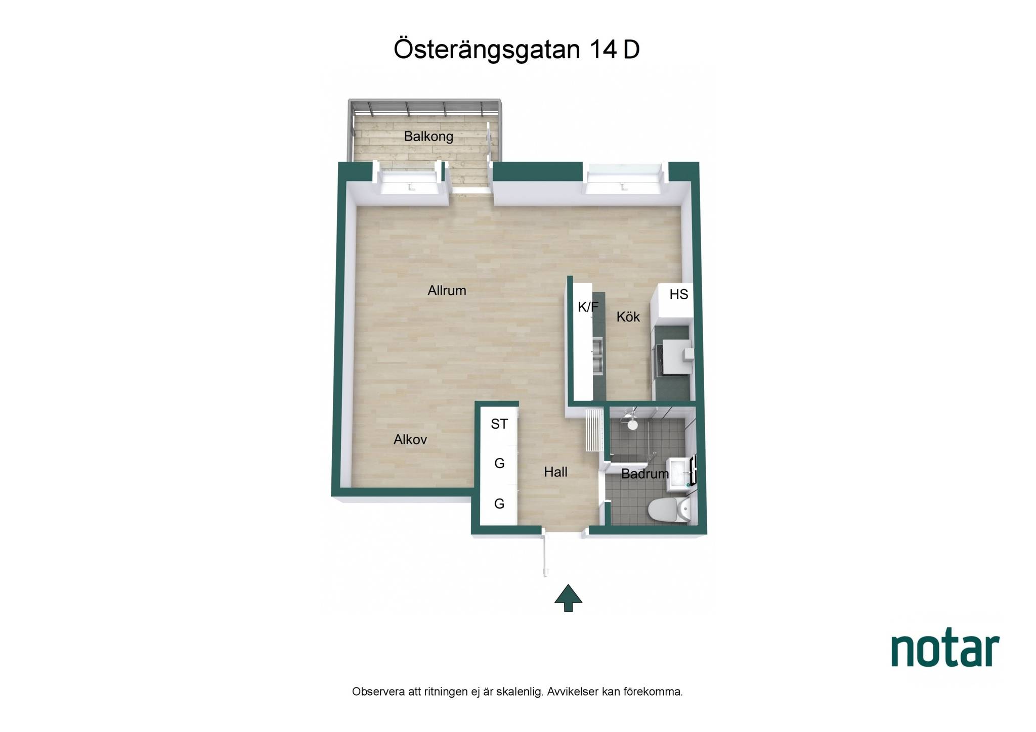 1 rum Lägenhet på Österängsgatan 14D Fålhagen Uppsala kommun - bild 4