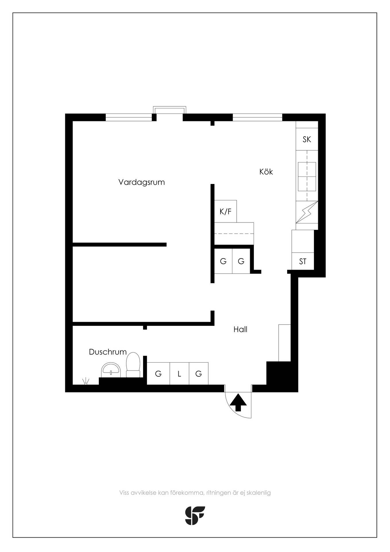 1.5 rum Lägenhet på Stockholmsvägen 13B Öster Nyköpings kommun - bild 16