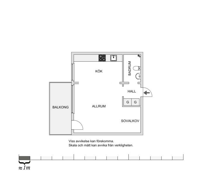 1 rum Lägenhet på Sadelmakaregatan 5B Eneborg Helsingborgs kommun - bild 11