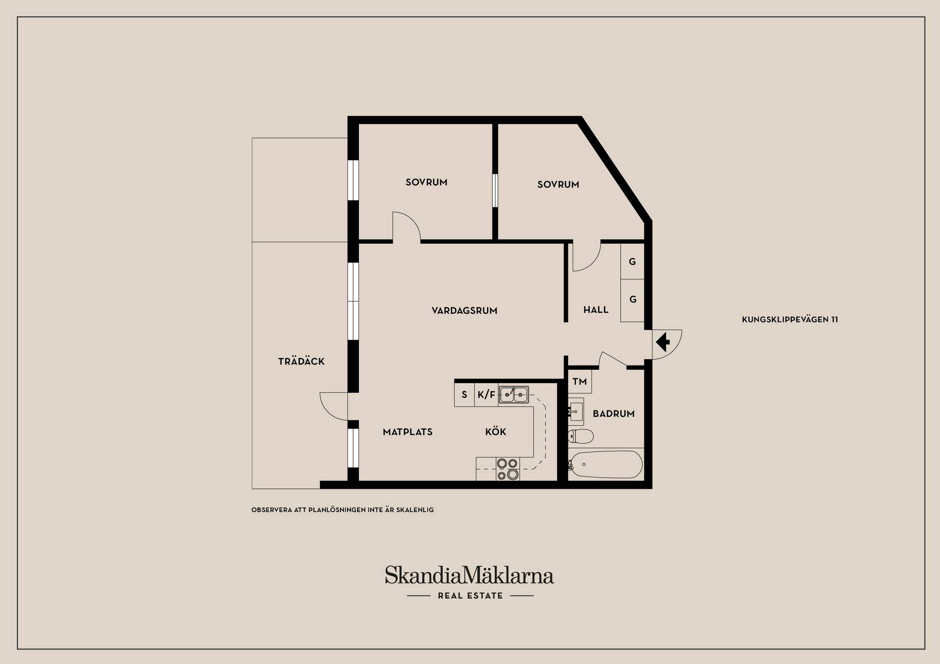 2.5 rum Lägenhet på Kungsklippevägen 11 Centrala Stuvsta Huddinge kommun - bild 34