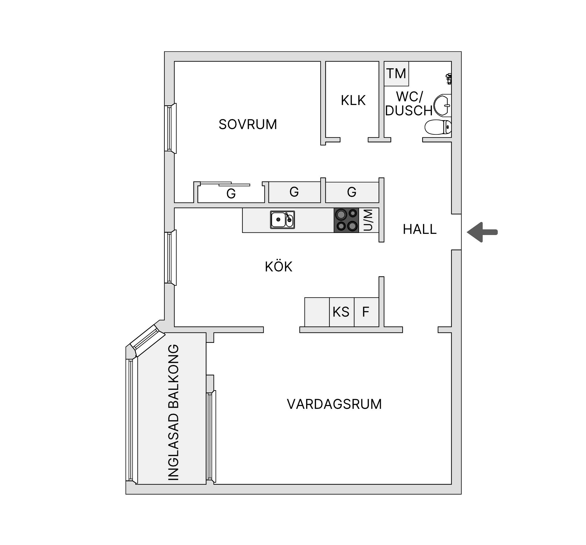 2 rum Lägenhet på Industrigatan 22 Hagalund Borlänge kommun - bild 13