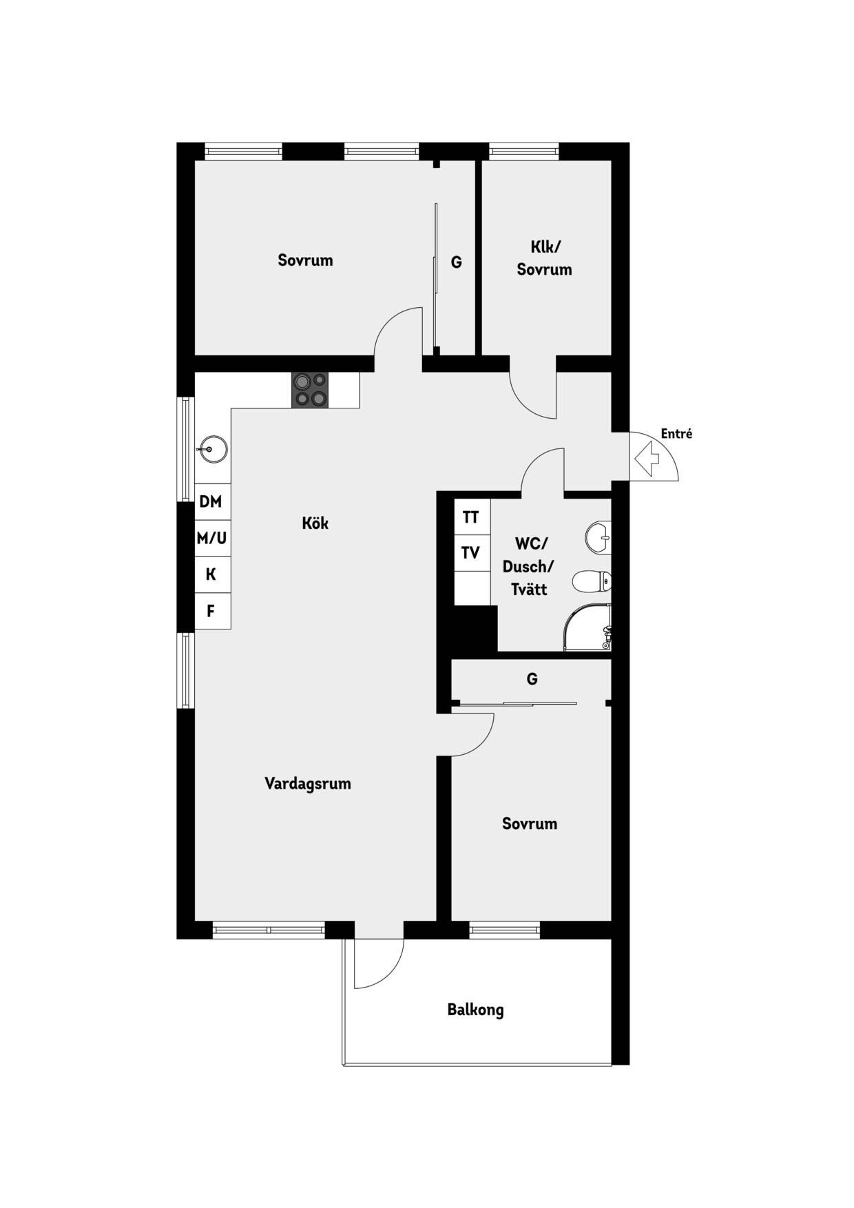 3.5 rum Lägenhet på Mariaterrassen 2 Gustavsberg Värmdö kommun - bild 16
