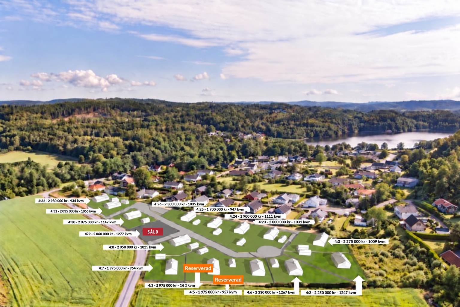 tomt på Hjälmbergsvägen Hjälm, Kungsbacka kommun - bild 1