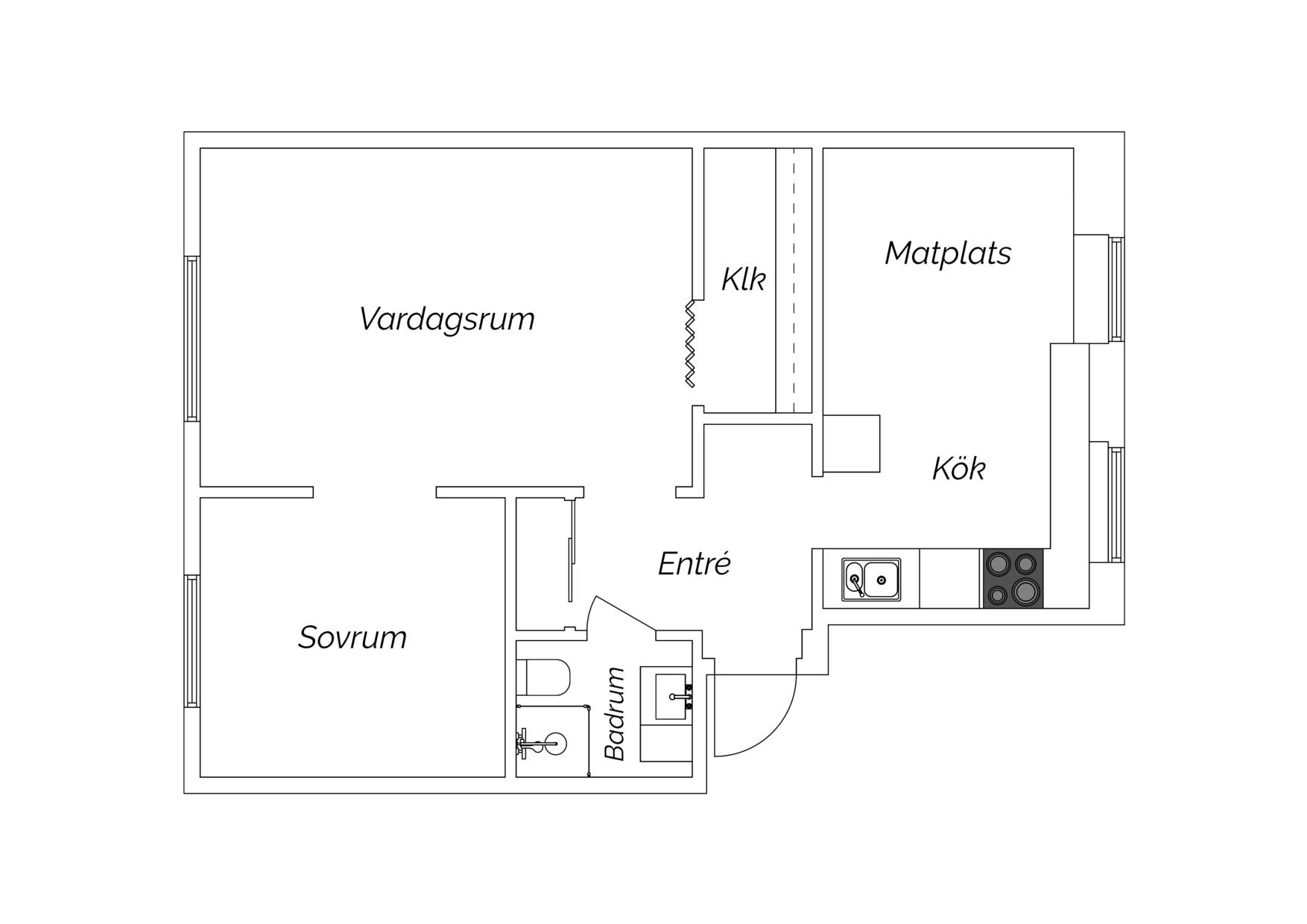 2 rum Lägenhet på Grönborgsgatan 8A Centrum-Stenstaden Sundsvalls kommun - bild 13