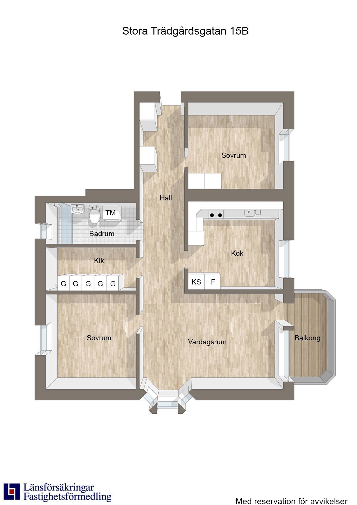 3 rum Lägenhet på Stora Trädgårdsgatan 15B Fimmelstången Västerviks kommun - bild 15