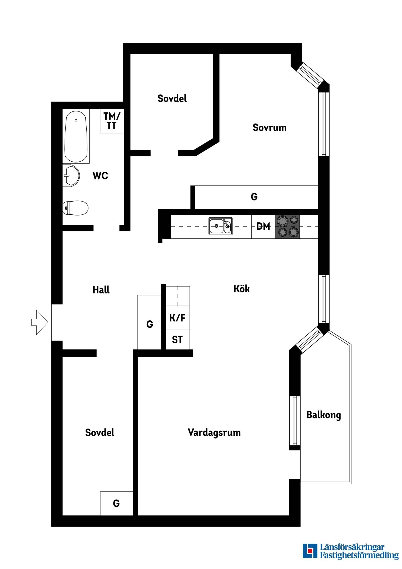 4 rum Lägenhet på Bondegatan 25A Stockholm – Södermalm Stockholms kommun - bild 25