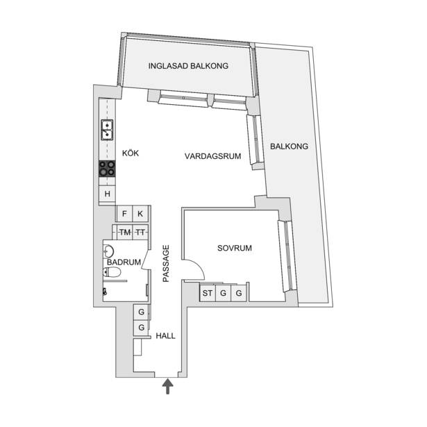 2 rum Lägenhet på Monsungatan 81 Eriksberg Frontview Göteborgs kommun - bild 19