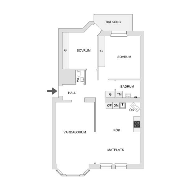 3 rum Lägenhet på Norrtullsgatan 31, 3 tr Vasastan Odenplan Stockholms kommun - bild 38
