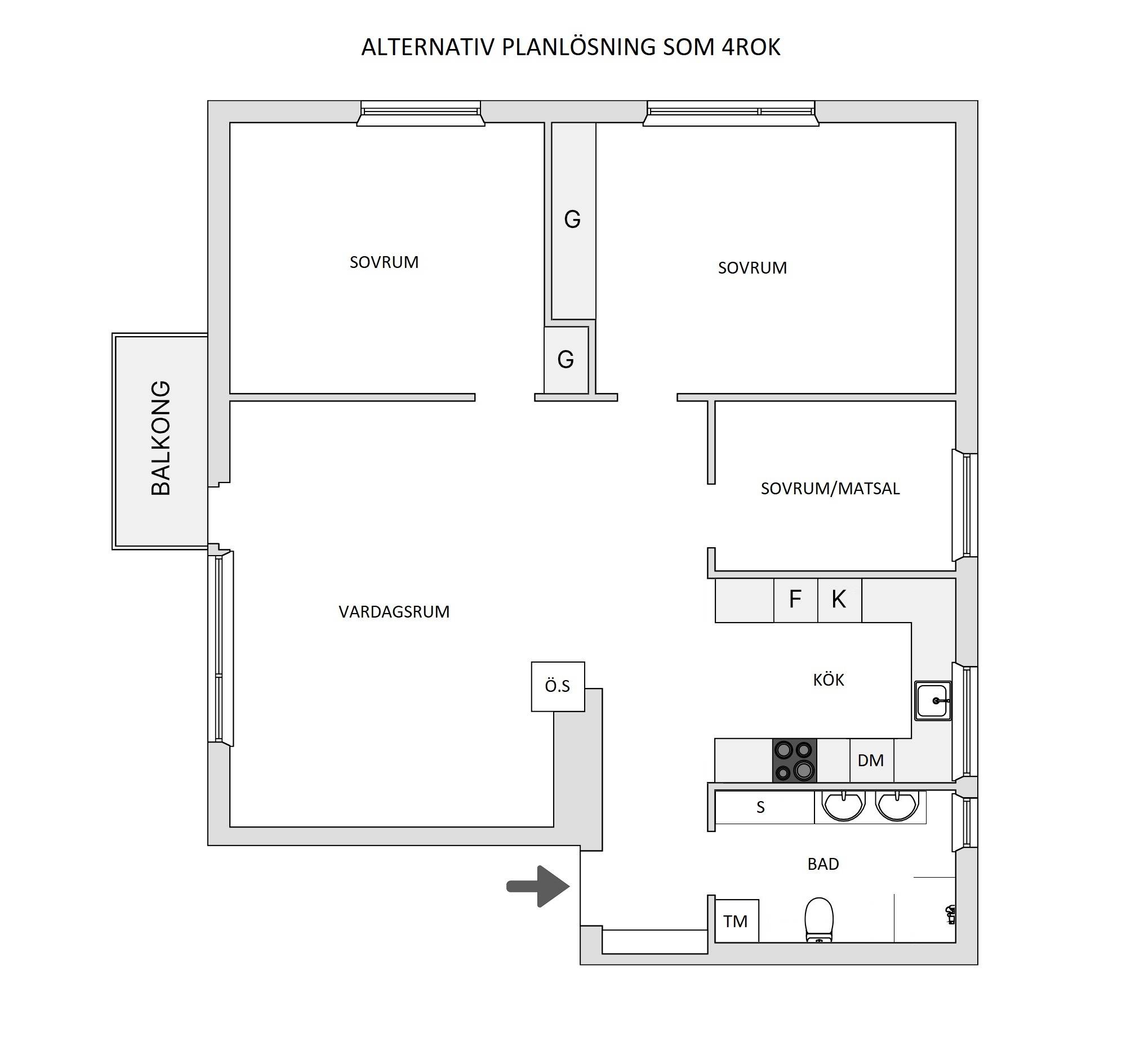 3 rum Lägenhet på Byggmästarvägen 1, 2tr Bromma Abrahamsberg Stockholms kommun - bild 32