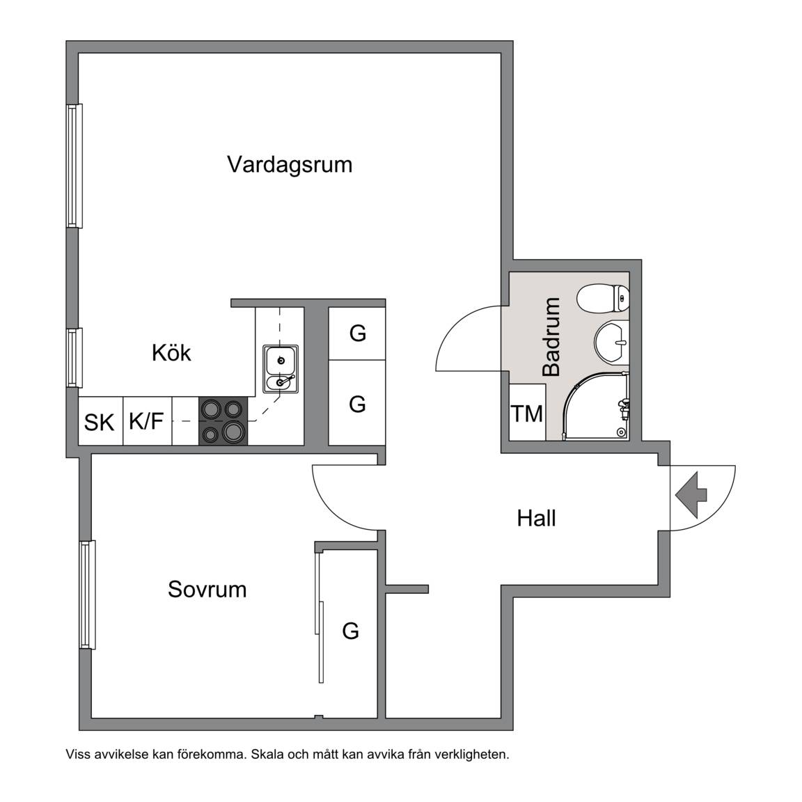 2 rum Lägenhet på Källgatan 5 Bergviken Luleå kommun - bild 15