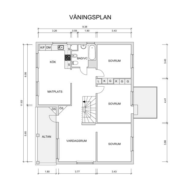 8 rum Villa på Lagmansvägen 29 Östra Bällsta Vallentuna kommun - bild 35