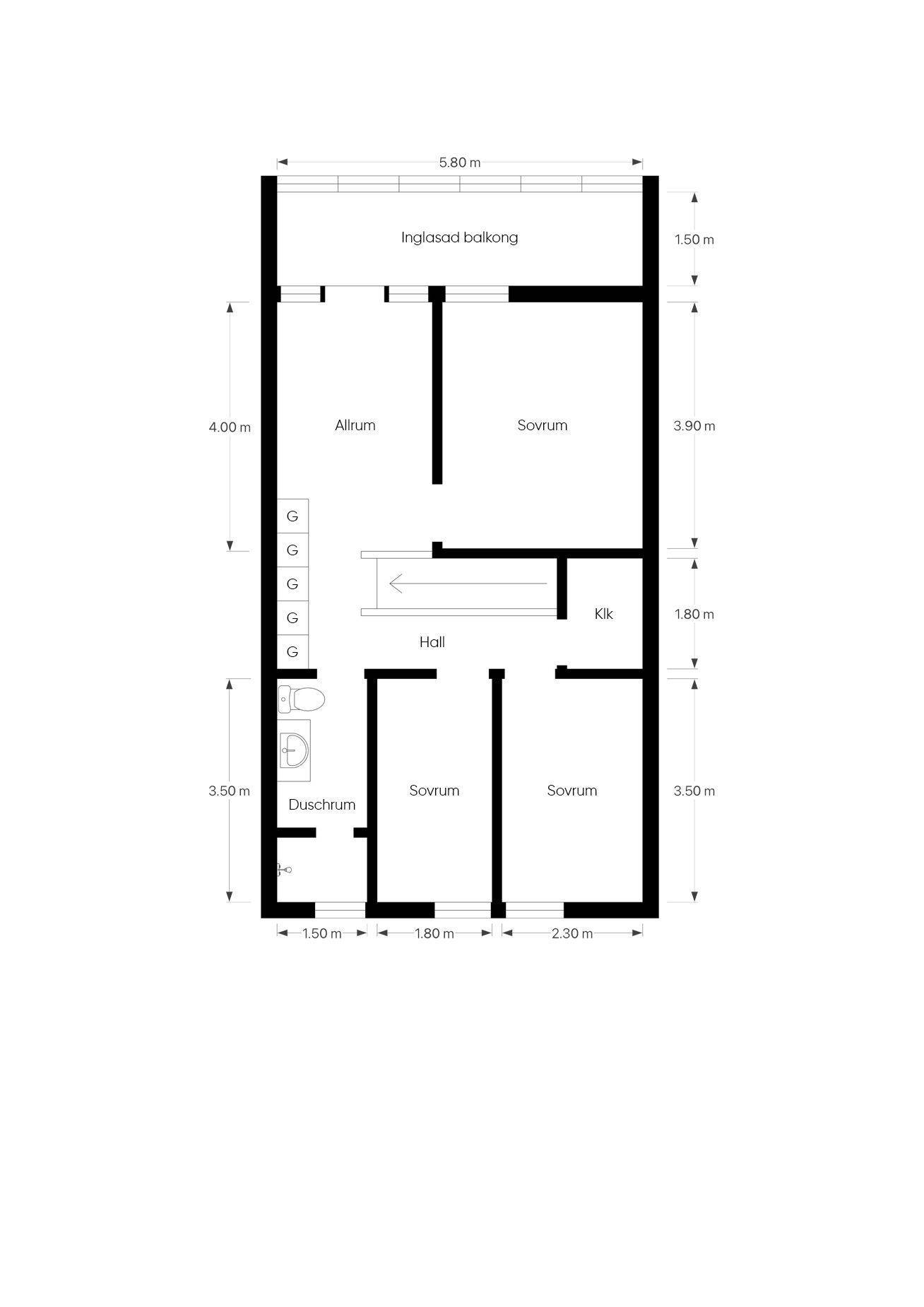 4 rum Radhus på Samuelsbergsgatan 17D Motala Motala kommun - bild 33