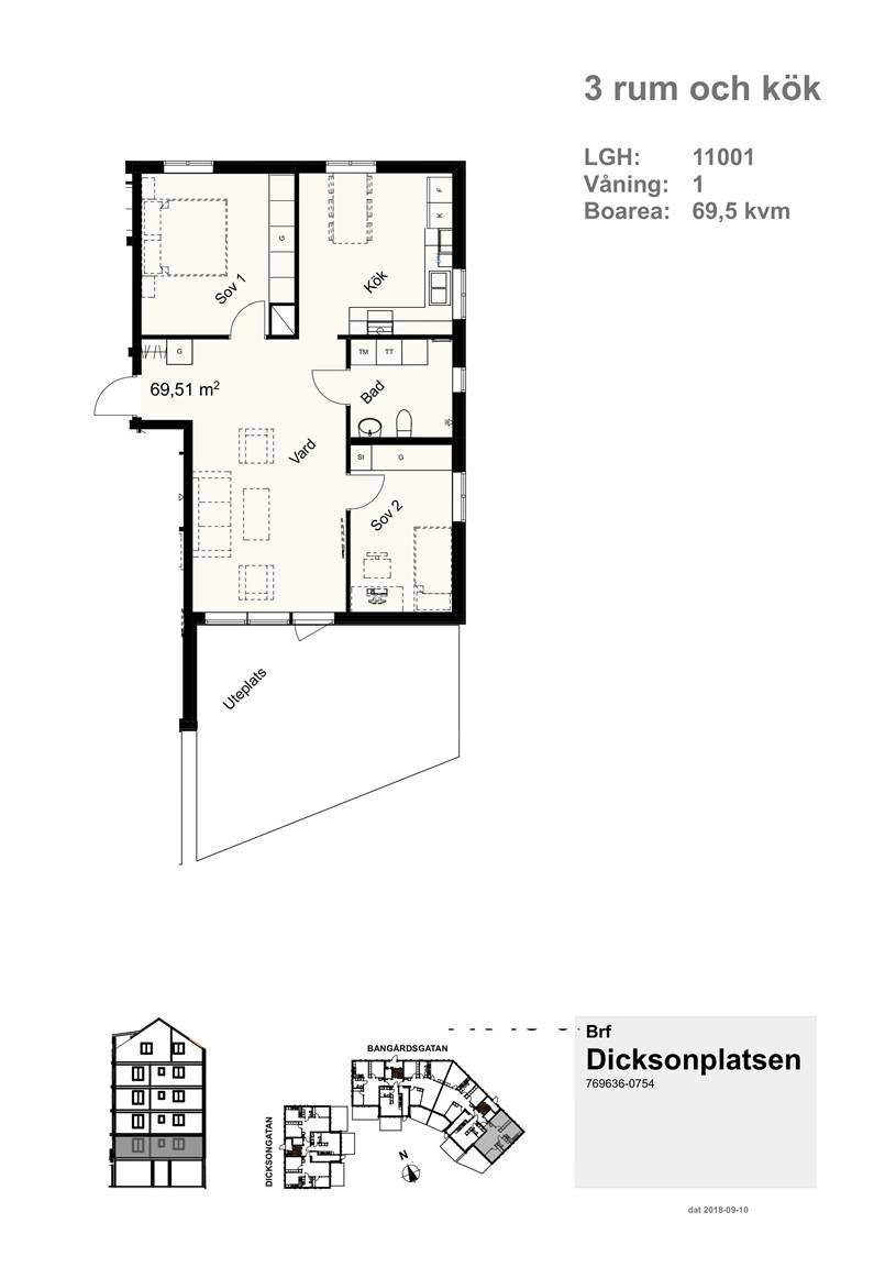 3 rum Lägenhet på Bangårdsgatan 9 Tingvalla Trollhättans kommun - bild 20