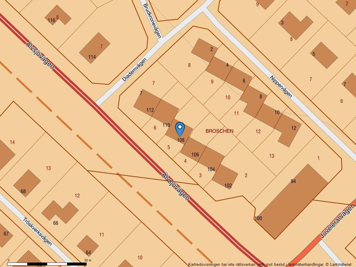 6 rum radhus på Älvsjövägen 108 Älvsjö, Stockholms kommun - bild 1