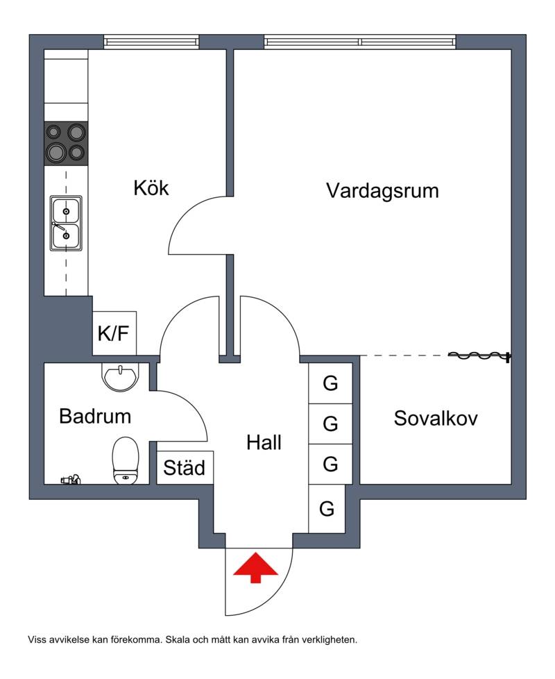 1.5 rum Lägenhet på Atlasvägen 39 Sickla Nacka kommun - bild 44