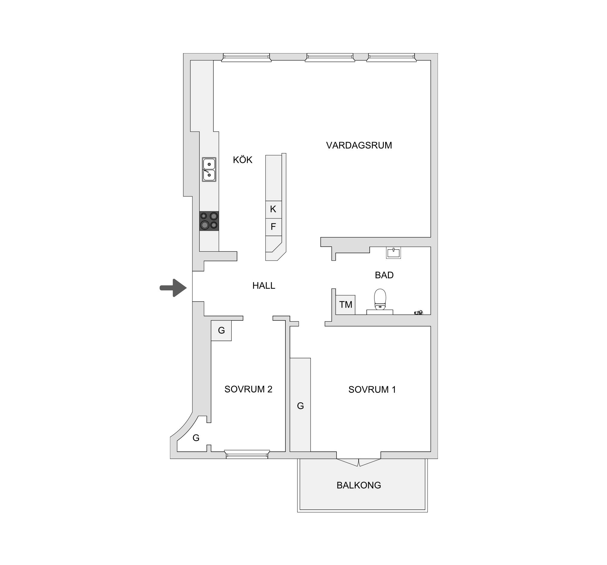 3 rum Lägenhet på Upplandsgatan 75A, 2 tr Vasastan Odenplan Stockholms kommun - bild 27