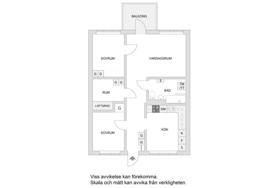3.5 rum Lägenhet på Fallskärmsgatan 13 Skarpnäck Stockholms kommun - bild 25