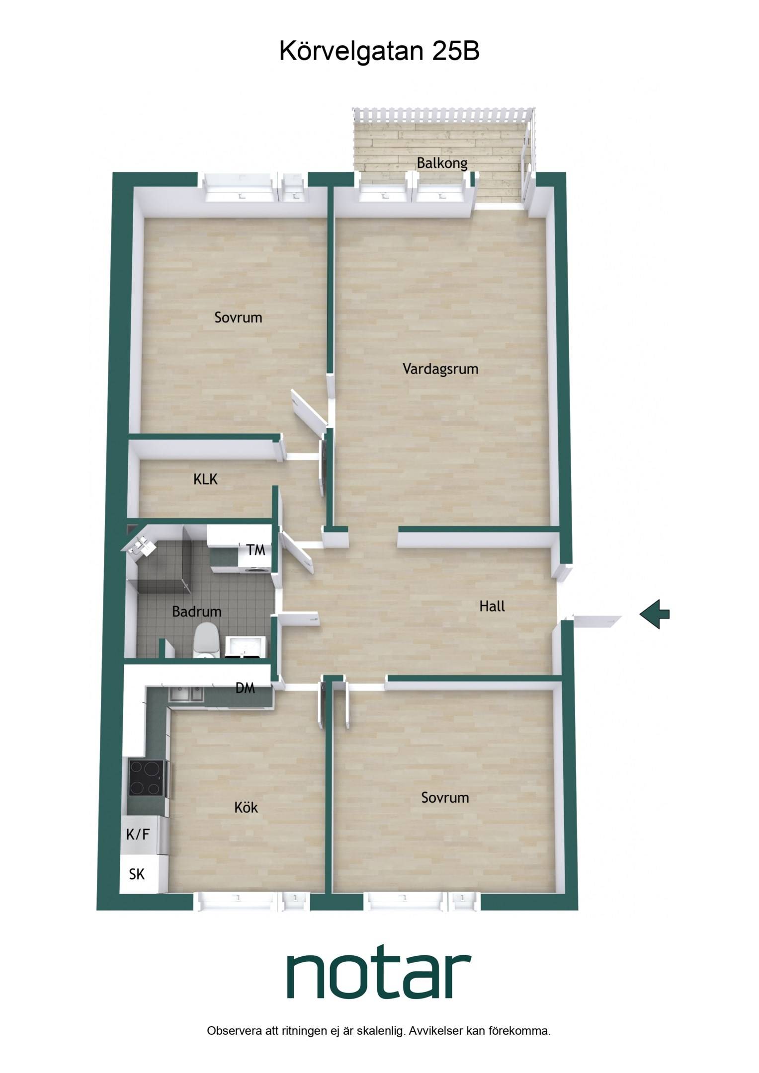 3 rum Lägenhet på Körvelgatan 25B Årsta Uppsala kommun - bild 24