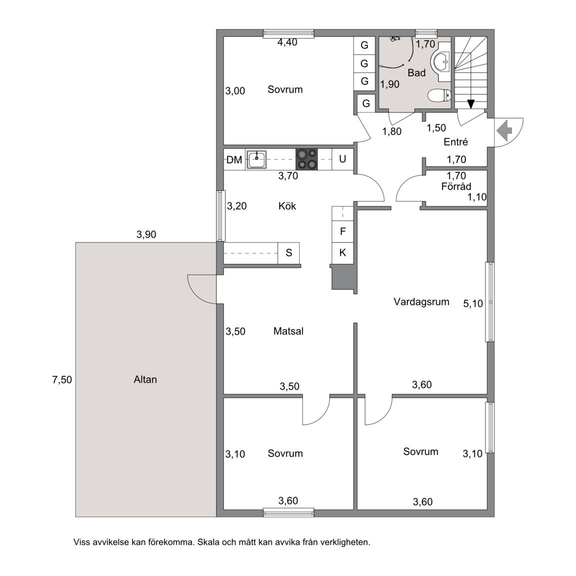 5 rum Villa på Lilla Strömgatan 5 Centrala Vårgårda Vårgårda kommun - bild 26