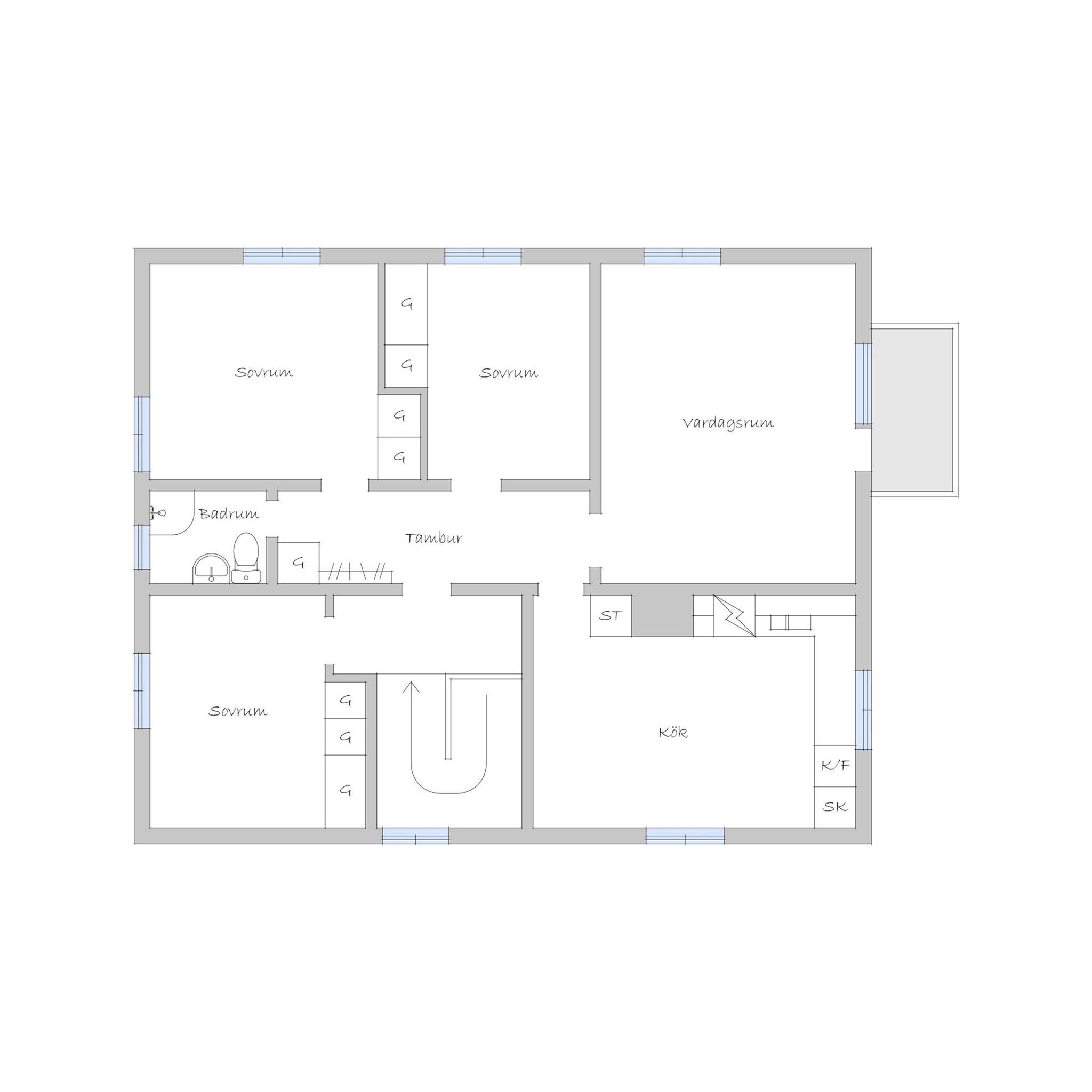 8 rum Villa på Kungsvägen 16 Sävar Umeå kommun - bild 49