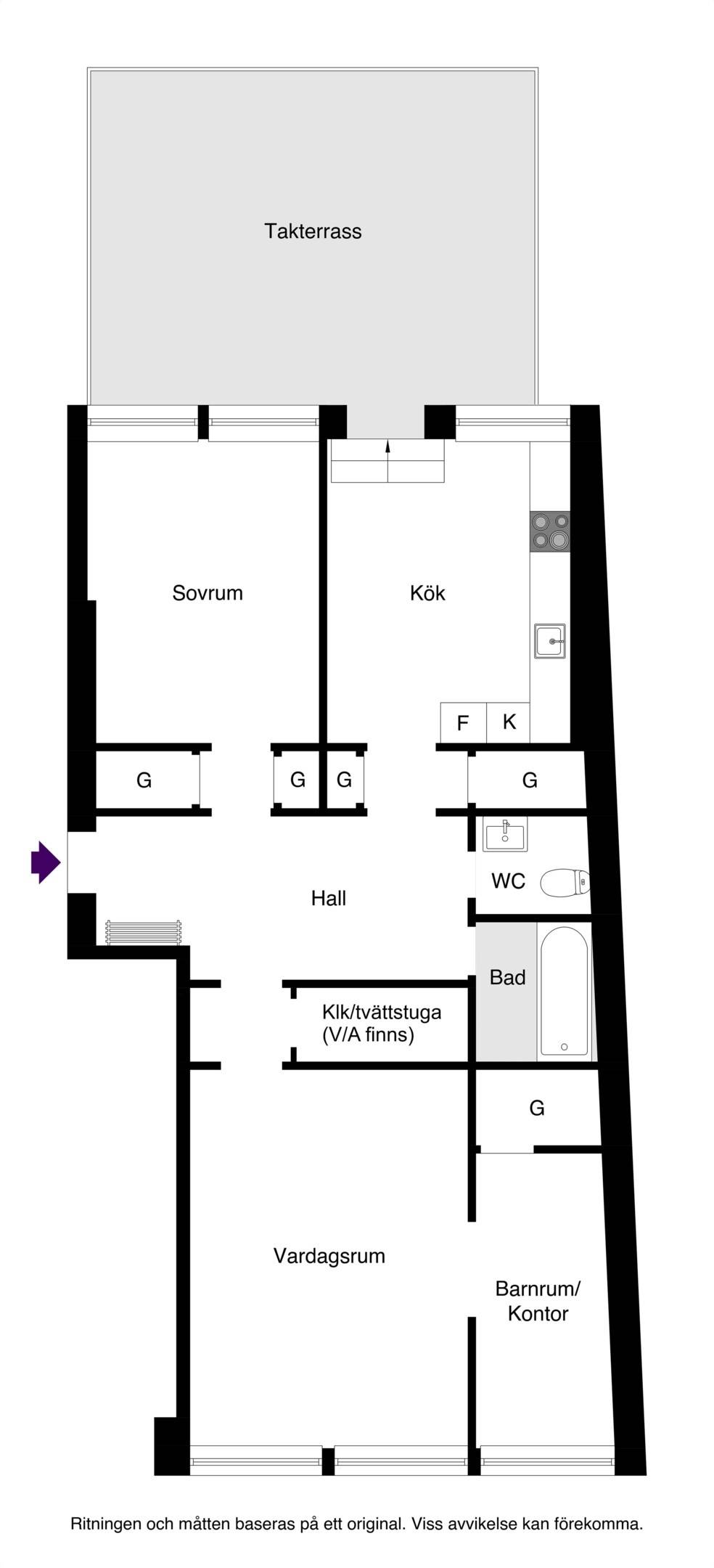 3 rum Lägenhet på Drottninggatan 6B Centrum Uppsala kommun - bild 6