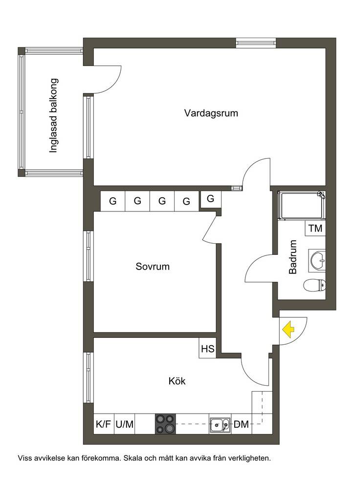 2 rum Lägenhet på Kvarnegårdsgatan 11A Gamla Staden Lidköpings kommun - bild 28