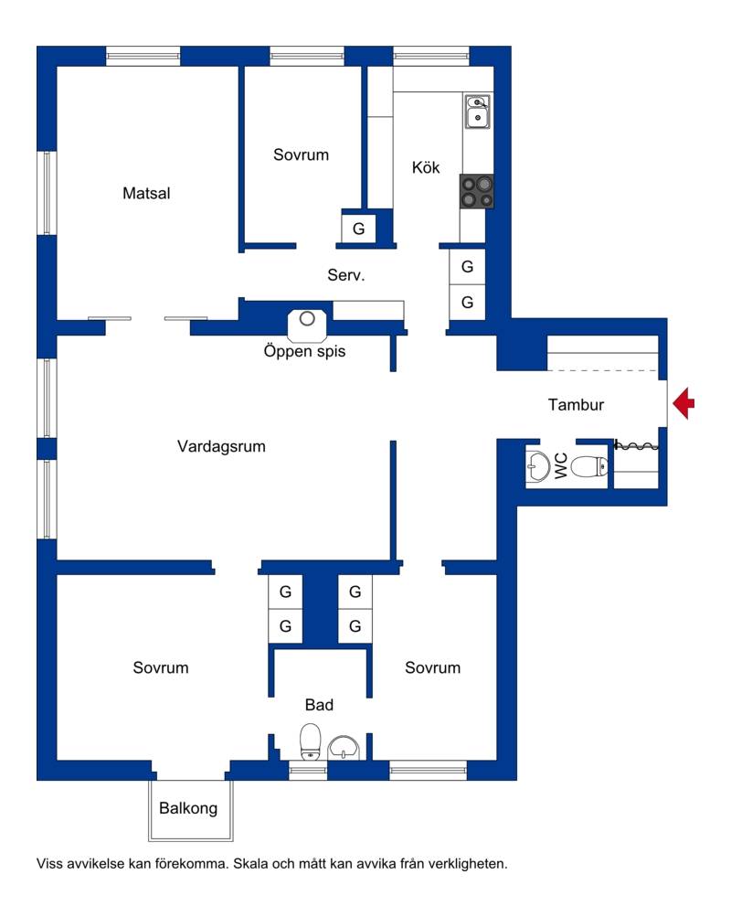 5 rum Lägenhet på S:t Olofsgatan 4 Övre Slotts Uppsala kommun - bild 47