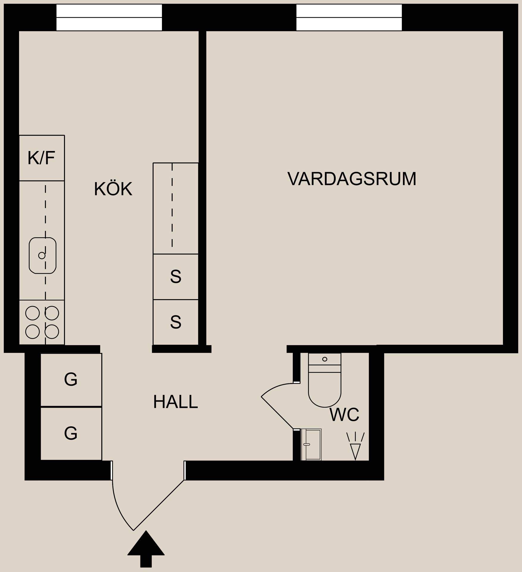 1 rum Lägenhet på Apelgatan 28A Haga Norrköpings kommun - bild 19