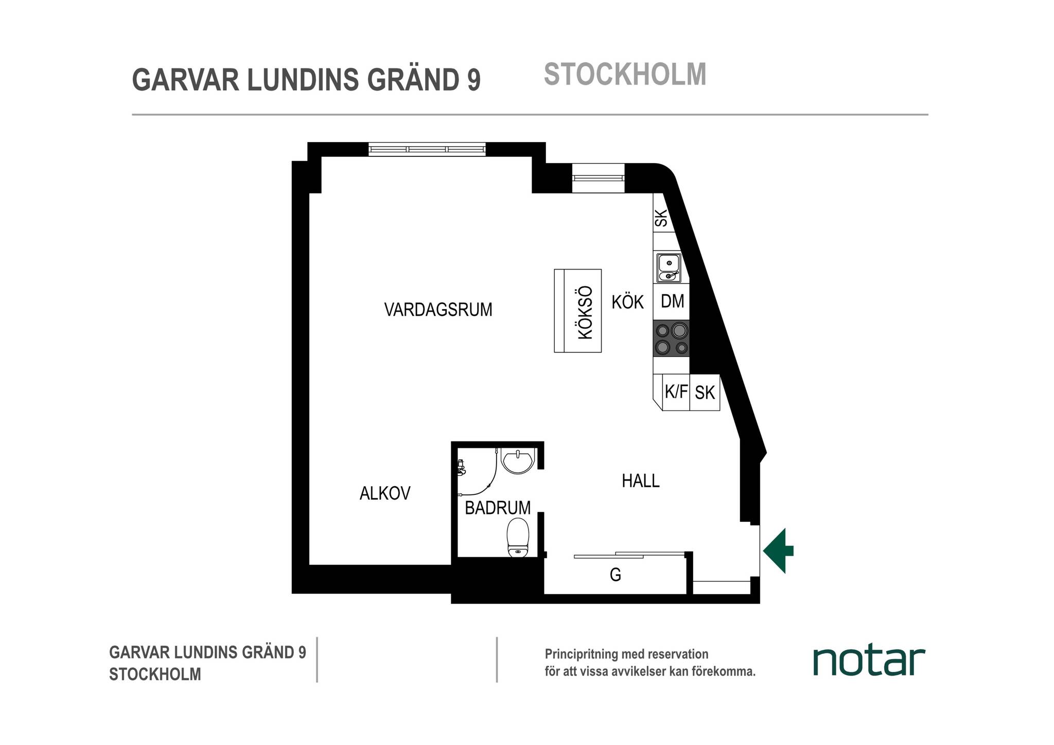 1.5 rum Lägenhet på Garvar Lundins gränd 9 Kungsholmen Stockholms kommun - bild 32