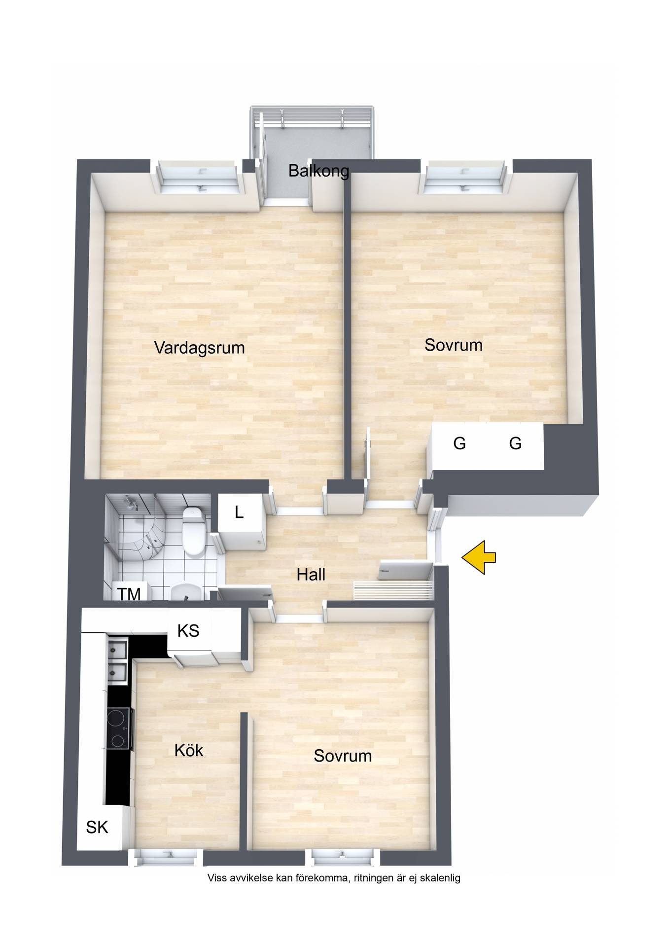 3 rum Lägenhet på Swedenborgsgatan 32b Svartbäcken Uppsala kommun - bild 25