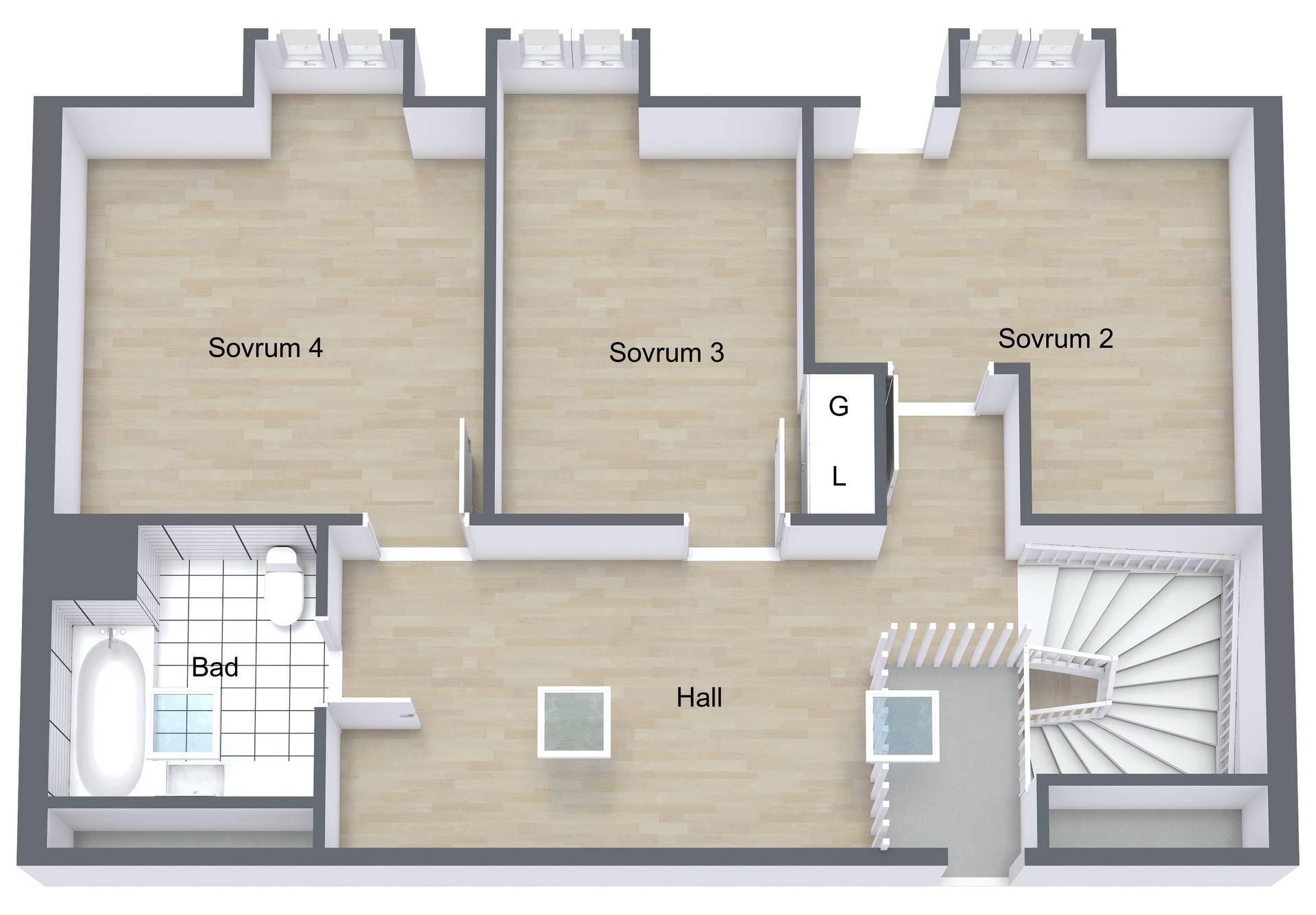 5 rum Radhus på Isgrenavägen 4C Bälinge Uppsala kommun - bild 42