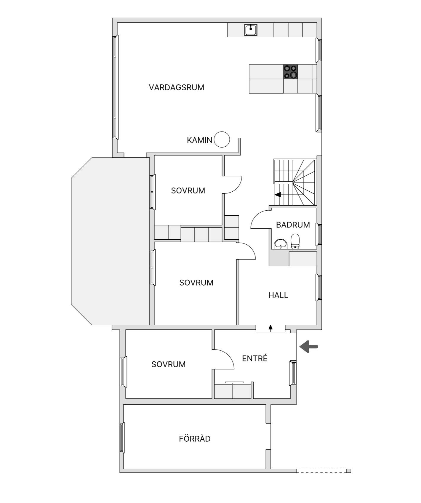 6 rum Villa på Svanvägen 44 Gimåt Örnsköldsviks kommun - bild 65