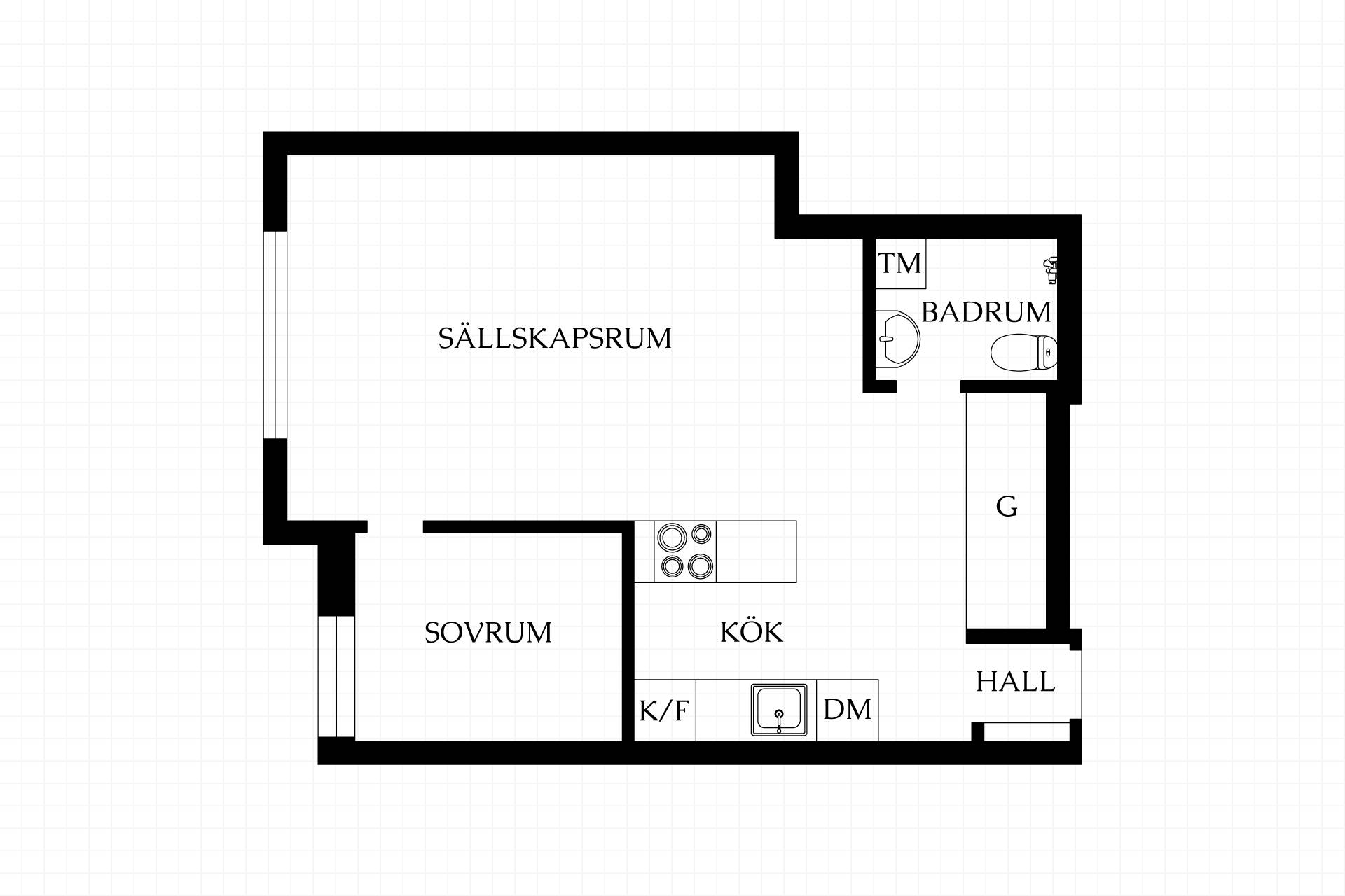 2 rum Lägenhet på Renstiernas Gata 30 Södermalm - Nytorget Stockholms kommun - bild 24