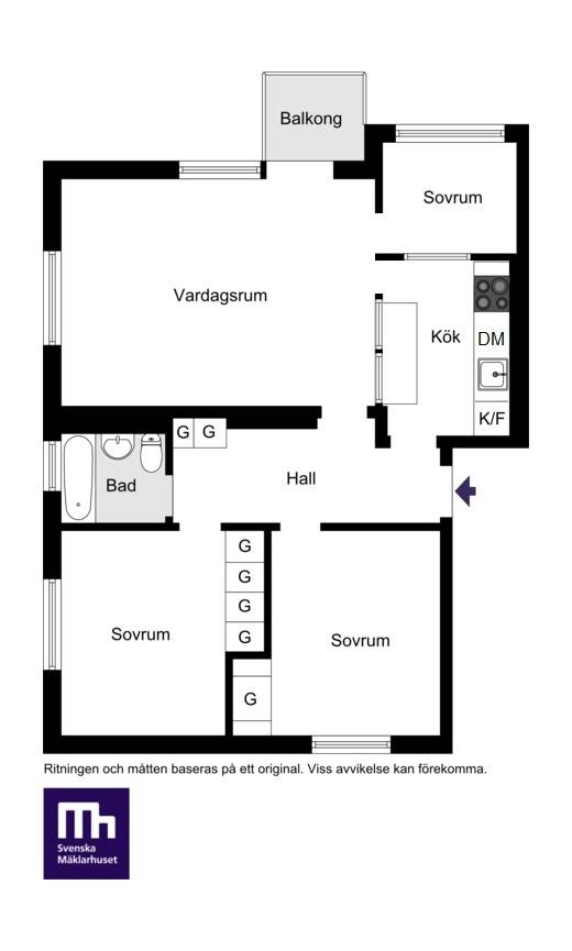 3 rum Lägenhet på Lotterivägen 41, vån 2 Hägerstensåsen Stockholms kommun - bild 39