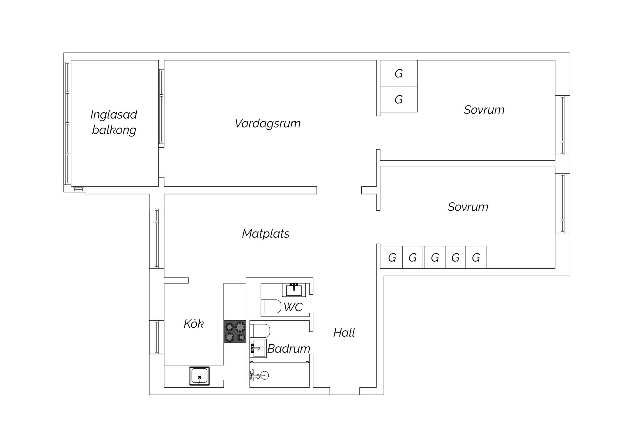 3 rum Lägenhet på Konsultgatan 10 Södertorp Malmö kommun - bild 17
