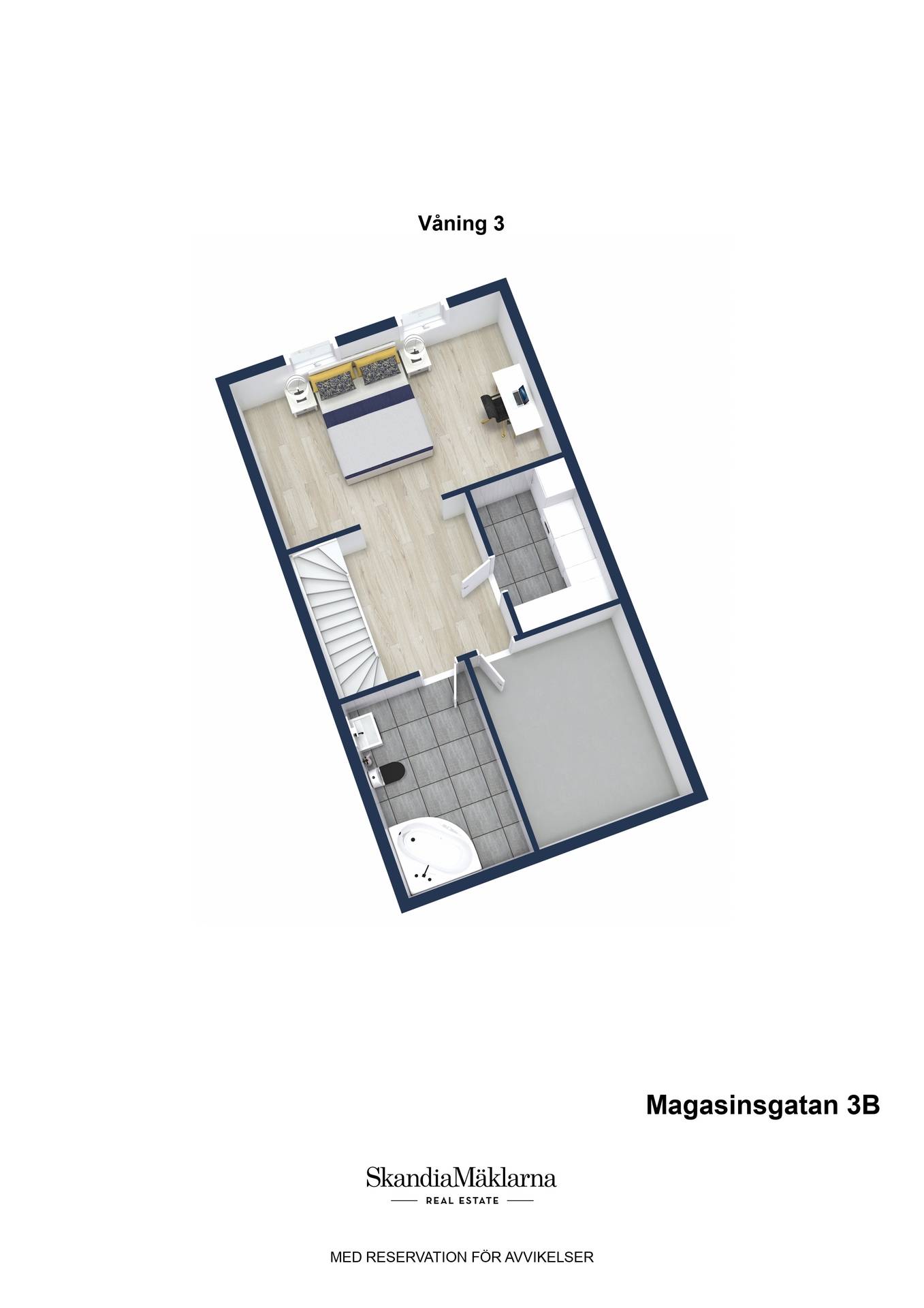 4 rum Radhus på Magasinsgatan 3B Strömsbro Gävle kommun - bild 56